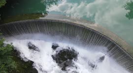 Footage Of Xiaoqikong Wollongtan Waterfall In Qiannan, Guizhou, China