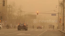 Sandstorm Hit Beijing, China