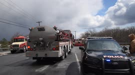 Fiery 80 Vehicle pileup with fire on Pennsylvania Interstate highway