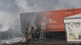 Fiery 80 Vehicle pileup with fire on Pennsylvania Interstate highway