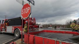 Fiery 80 Vehicle pileup with fire on Pennsylvania Interstate highway