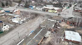 Drone footage from Sumy region shows destruction 3/6