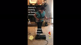 US grandmother showcases her musical talent by slaying on the guitar