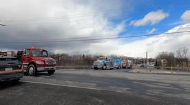 Fiery 80 Vehicle pileup with fire on Pennsylvania Interstate highway