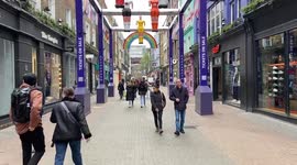 Giant table football unveiled on Carnaby Street ahead of Women’s Euro 2022