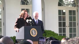 Kamala Harris delivers remarks after Emmett Till Antilynching Act is signed