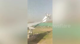 Donk! SpiceJet Boeing 737-800 reverses into lamppost at airport in India