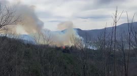 Wildfire breaks out in Wears Valley, Tennessee