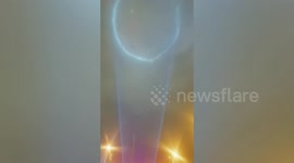 Mysterious aurora-like circle of light spotted above Beijing