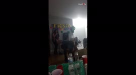 'Quebradita dance GOES TERRIBLY WRONG after the female hits her head on the floor'