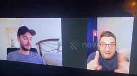 Hilarious moment US man walks in on husband’s zoom call NAKED