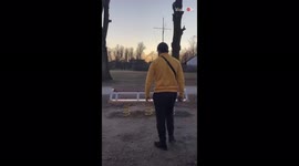 'Crazy boys tossed onto the ground after exceeding max weight limit on seesaw bench '