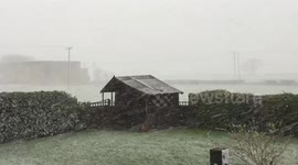 Watch as snowfall hits Warwickshire as winter returns to many parts of the UK on the last day of March