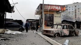 Dramatic video shows moment cameraman is caught in Russian shelling frenzy in Kharkiv