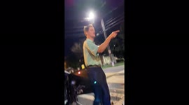 'He's wasted!' Bystanders accuse man who strolled unscathed from big crash of brand new Mercedes Benz