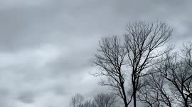 Time-lapse video shows rotating storm clouds developing in Pennsylvania