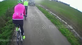 Driver fined £1k after cyclist falls into ditch… despite never actually touching her