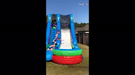 'Here's why you should NEVER wear glasses while going down a waterslide '