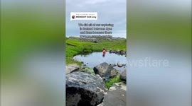 Friends visit tourist spots in Iceland at midnight only to find out it's complete DAYLIGHT
