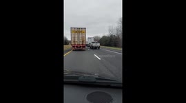 Karma for Impatient Pickup In Highway Traffic.