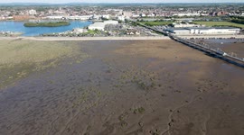 Southport beach by dji mavic air 2 drone 2021