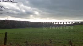 Video of the Crimple Valley Old Railway Viaduct November 19 2021 Harrogate North Yorkshire UK