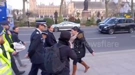 Cressida Dick to leave MET on April 10: here is moment she gets mobbed by anti-vaccine protesters