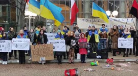 Ukraine/Russia war. Rally for the withdrawal of the society