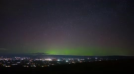 Time-lapse of Northern lights spotted over Washington