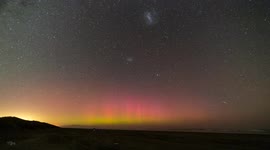 Astonishing Southern Lights over New Zealand