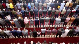 Ramadan: Muslim worshipers attend night prayer in Khan Younis, Gaza strip