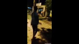 A demonstration against rising fuel prices turned into a riot in Caaguazú, Paraguay