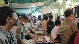 People go to mosques at the beginning of Ramadan in Tangerang, Indonesia
