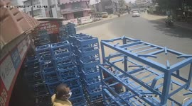 A bike was riding itself without rider in south india