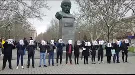 'Kherson is Ukraine' chant residents during rally