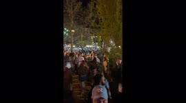 US: Fans Celebrate On Streets After UNC Wins NCAA Men’s Basketball Semifinal 2