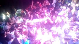 Dancers at dj station gay club, Silom Soi 2, Bangkok, Thailand, Asia, on Saturday, April 2nd, 2022