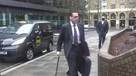 Conservative MP Imran Ahmad Khan arrives at London court for sex offence trial