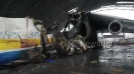 New footage from Gostomel Airport near Kyiv reveals scale of destruction