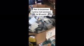 TikToker makes THOUSANDS after buying unclaimed parcels for 76p and finding designer goods inside – as well as some nasty surprises. Part Two