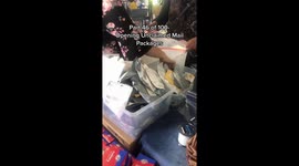 TikToker makes THOUSANDS after buying unclaimed parcels for 76p and finding designer goods inside – as well as some nasty surprises. Part Five