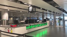 Passengers stuck in long queues at Manchester Airport