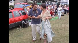 The late June Brown appears at the Annual Swanage Lion's Club fair on a hot summers day in 2004.