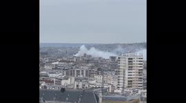 France: Bus Burns Near Notre Dame Sending Thick Black Smoke Into Paris Sky 3