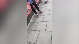 UK elderly woman in hospital after driving her Tesla 30 feet into furniture store