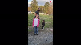 Girl not impressed with family's gender reveal result