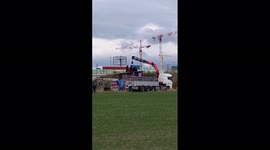 Austria: Police Remove Climate Activists With Crane On Hirschstettner Street, Vienna