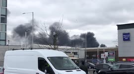 Smoke from garage fire near Heathrow Airport seen for miles