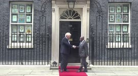 UK PM Boris Johnson welcomes President of Ghana Nana Akufo-Addo to 10 Downing Street