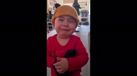 Crying shopaholic toddler is the cutest thing you'll see